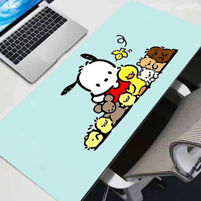 لوحة ماوس Pochacco مصممة خصيصًا لألعاب الرسوم المتحركة HD Mousepad ملحقات الألعاب اللوحية Varmilo لوحة المفاتيح لوحة المفاتيح Mausepad