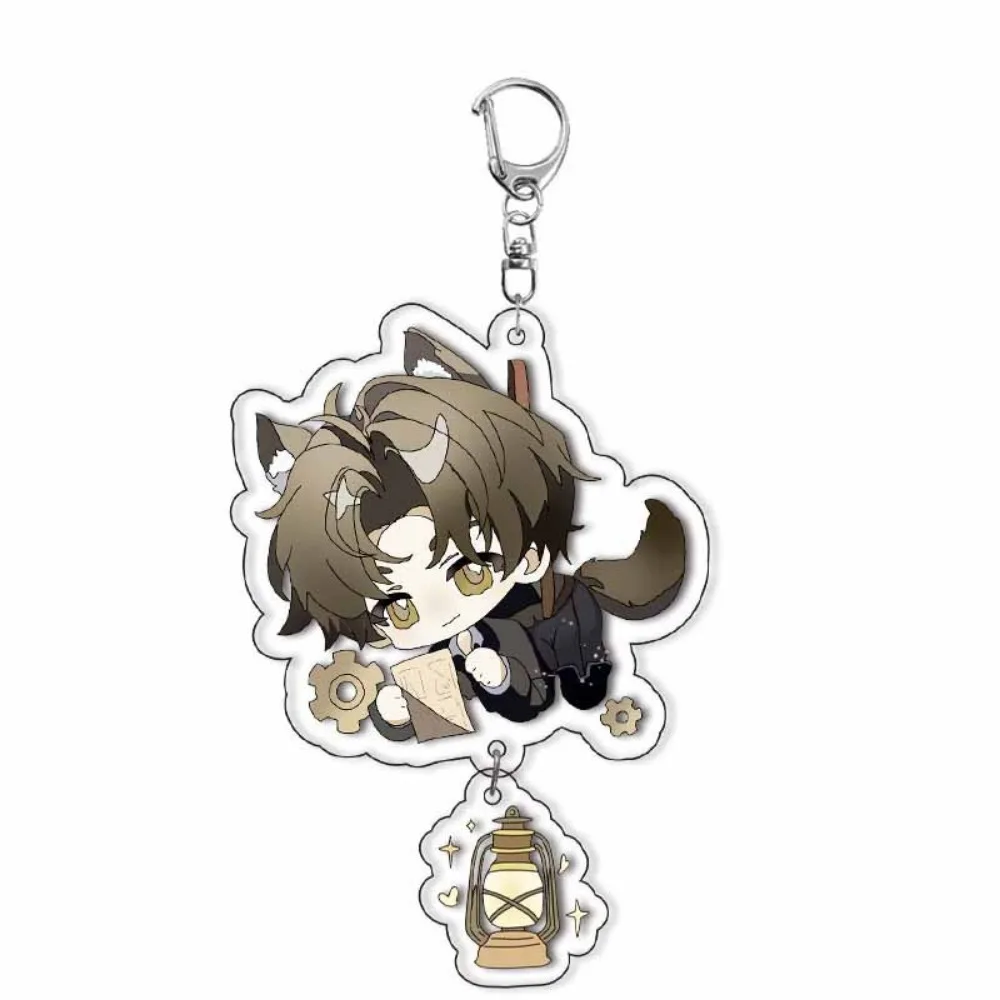 Game Far Beyond The World Acrylic Keychain Pendant Hanging Figure Character Keyring Ornament Decor Accessories Gifts image 4