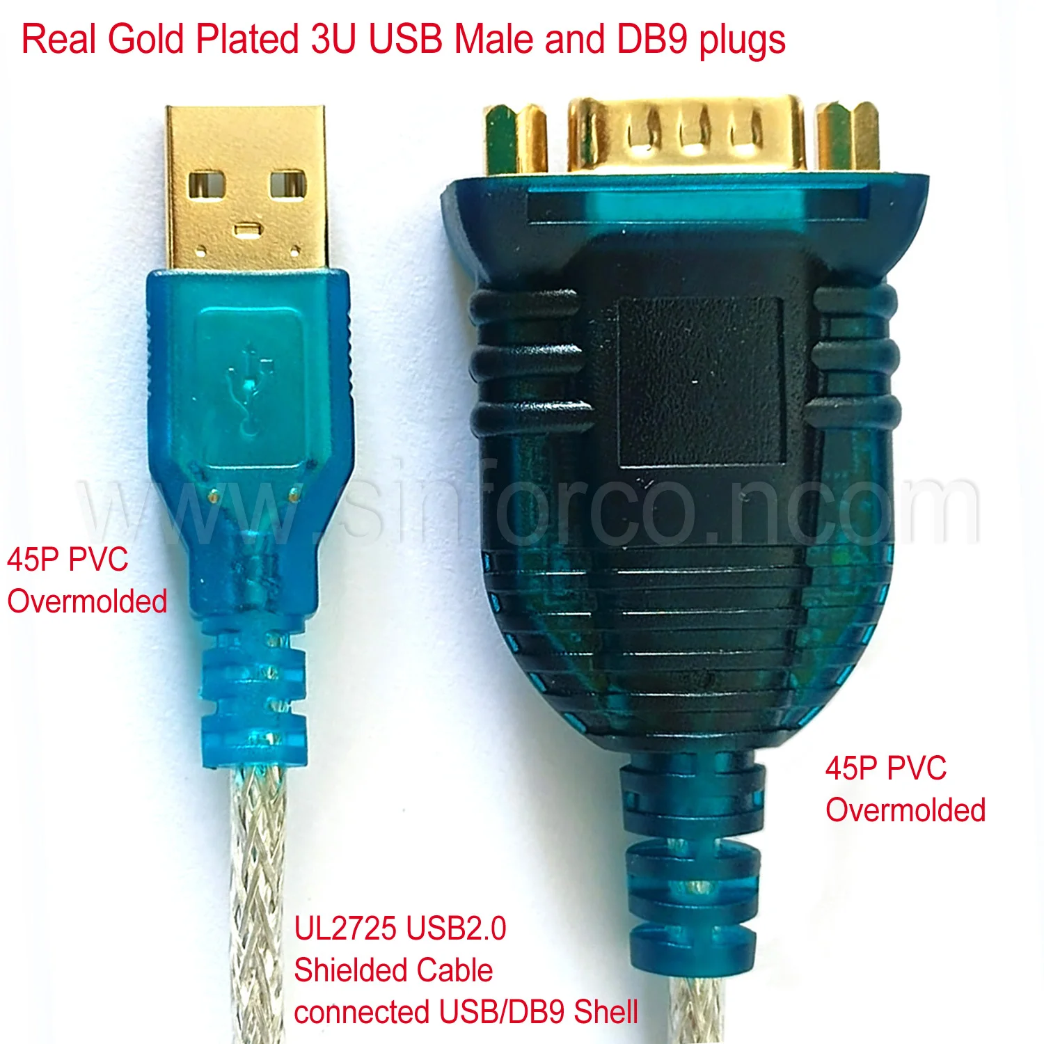 Prolific PL2303 USB-A USB-B USB-C Micro USB RS232 Serial Cable for Tablet Laptop Servo Drive MCU CPU Control or Communication