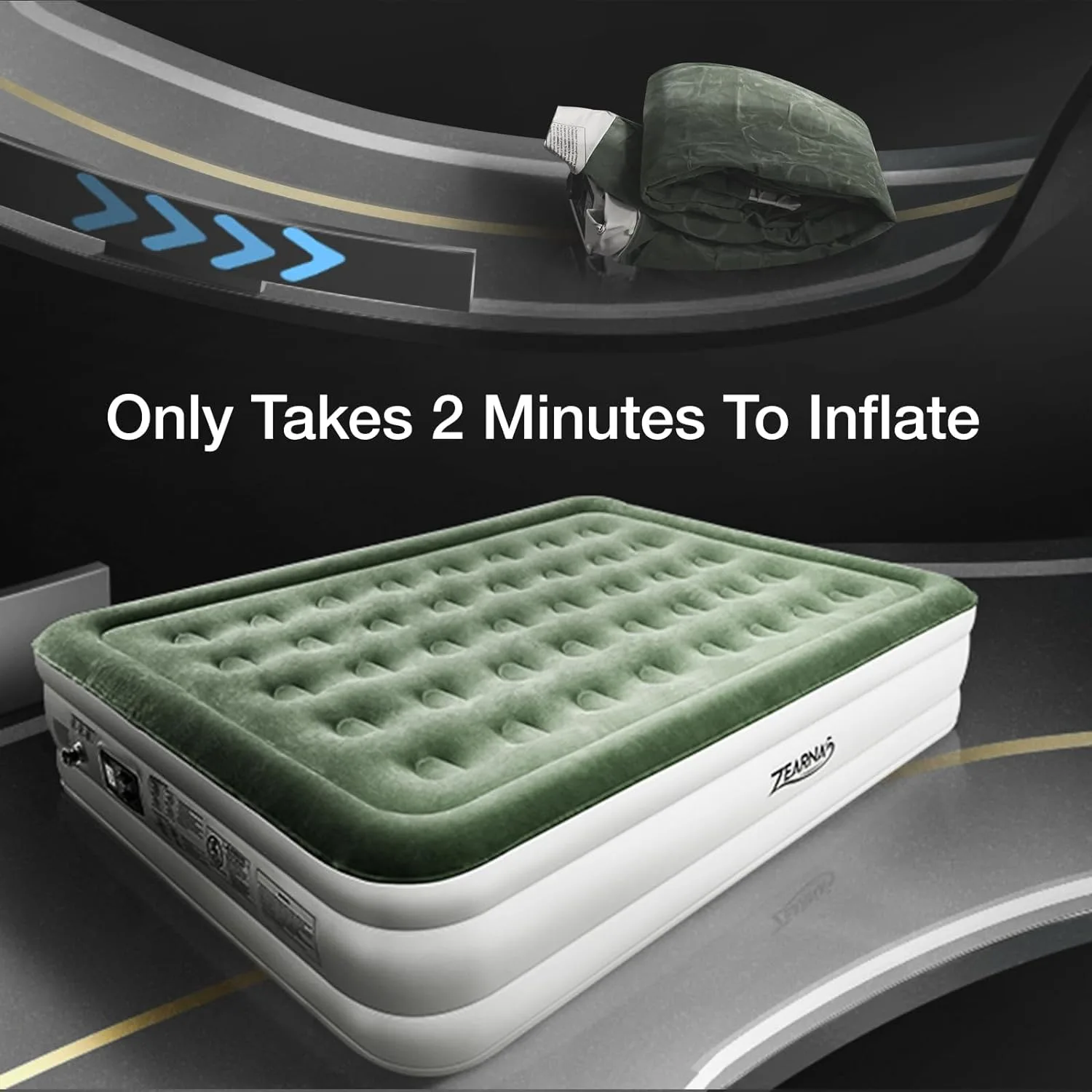 Twin Air Mattress with Built Pump, 16