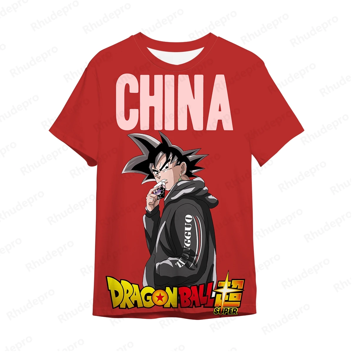 Dragon Ball Anime masculino camiseta grande, estilo Goku Harajuku, tops de Vegeta, streetwear Hip Hop, roupas de tendência, 5XL