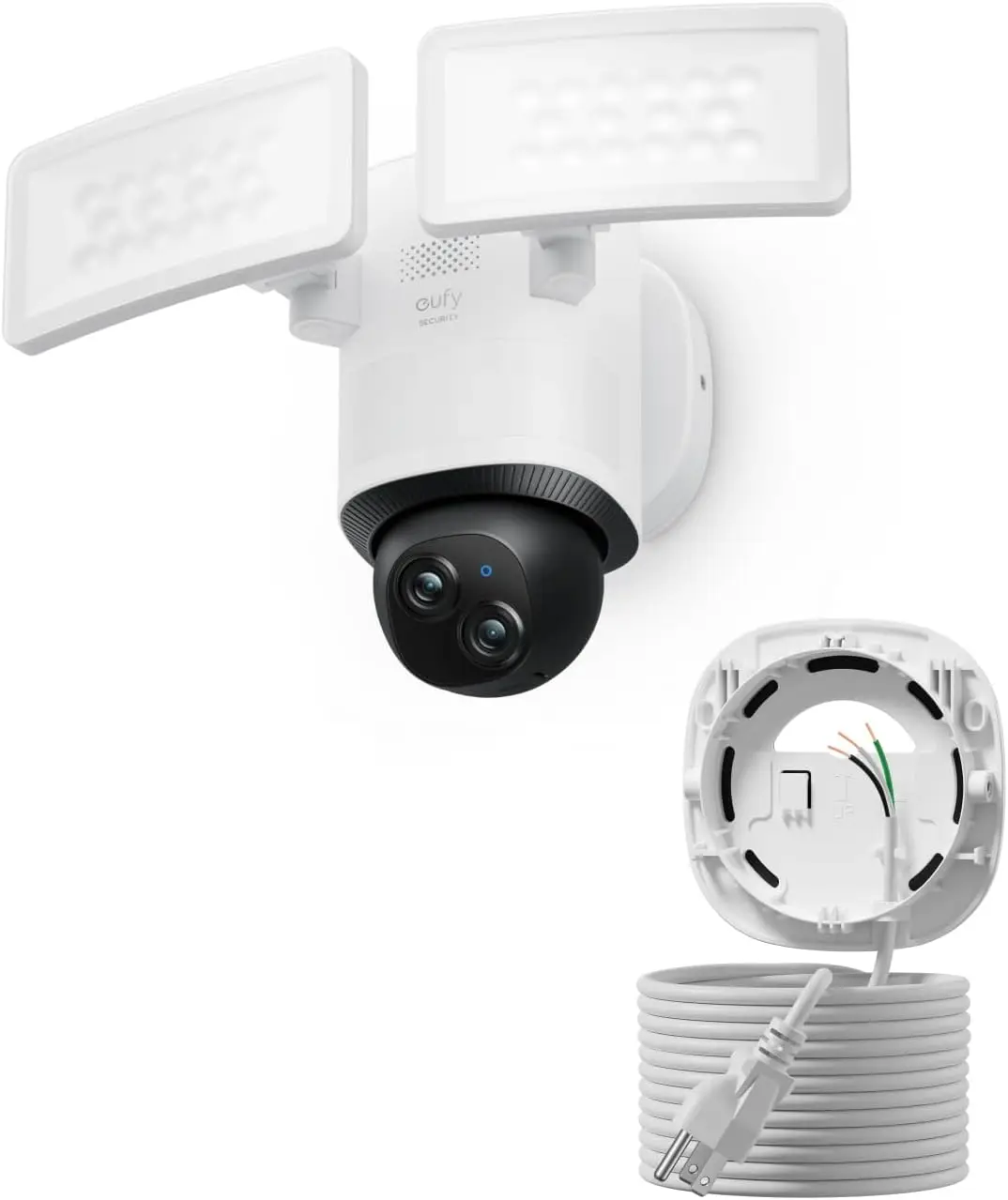 

Outdoor Security Camera with 360° PTZ, 24/7 Recording, Motion Detection, Built-in Siren, Dual Cameras, No Monthly Fee
