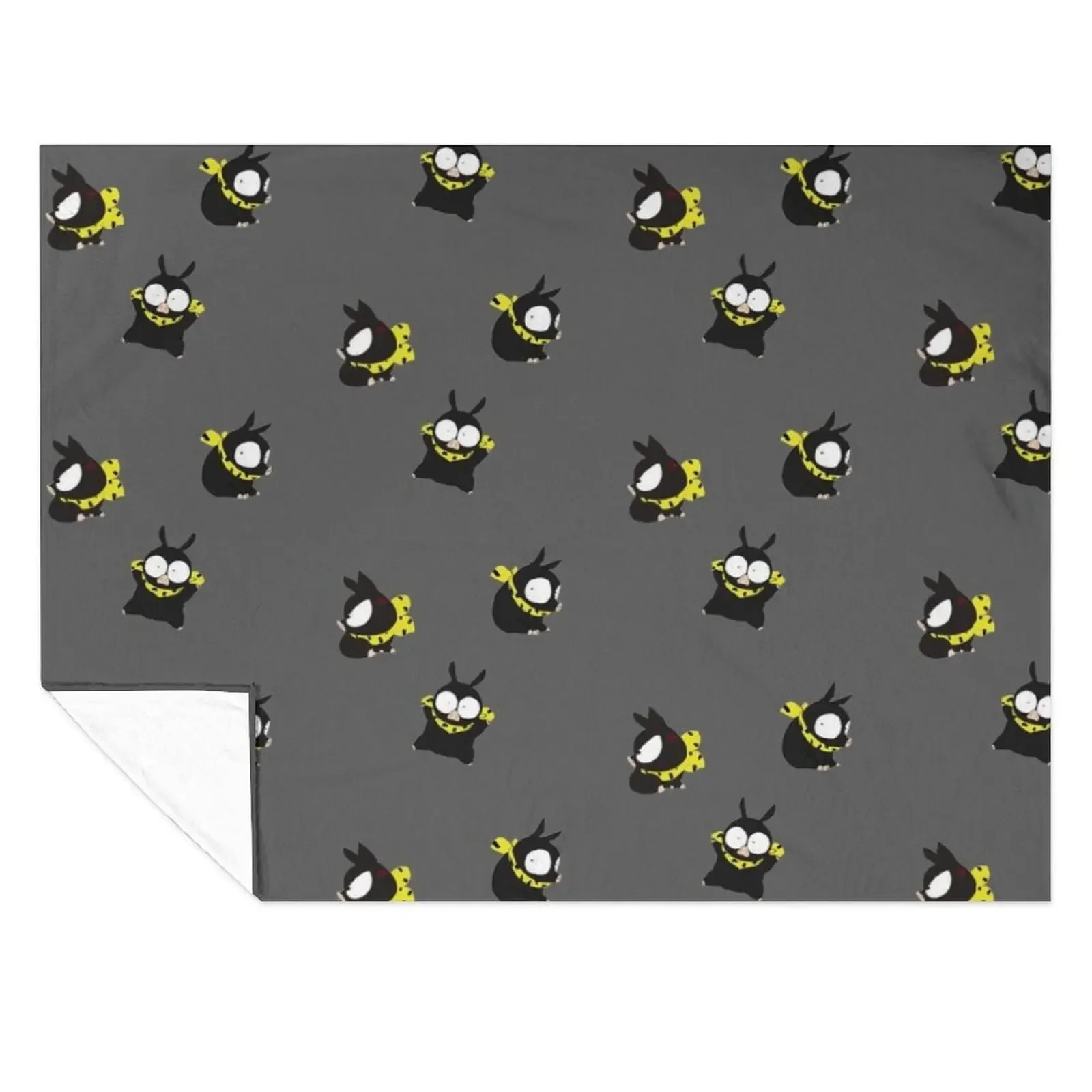 

Ranma Pig Pattern Grey Backround - ORIGINAL DRAWN by SillyFun.redbubble.com Throw Blanket Bed Thins Luxury Designer Blankets
