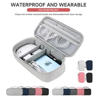 L,M,S three Size Travel Cable Organizer Bag Pouch Carry Case Portable Waterproof Storage Bags for Cable Cord Electronics Bags