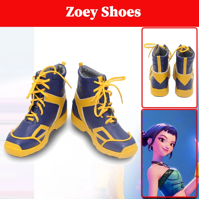 

HUNTRX Zoey Kpop Demon Hunter Cosplay Boots Costume Women Disguise Short Shoes Footwear Roleplay Accessories Halloween Suit Prop