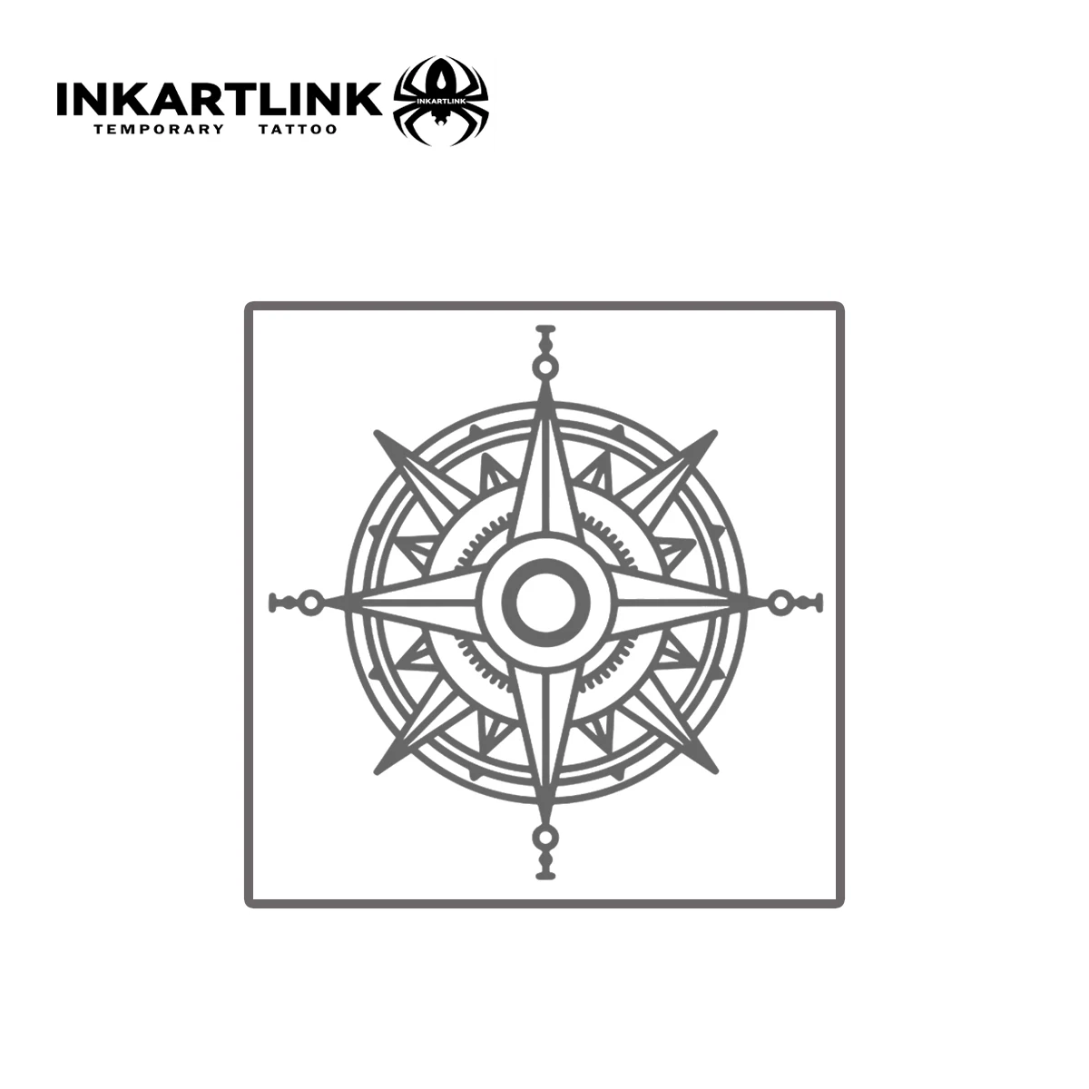 コンパスの一時的な入れ墨のステッカー,防水,魔法の入れ墨,過去15日