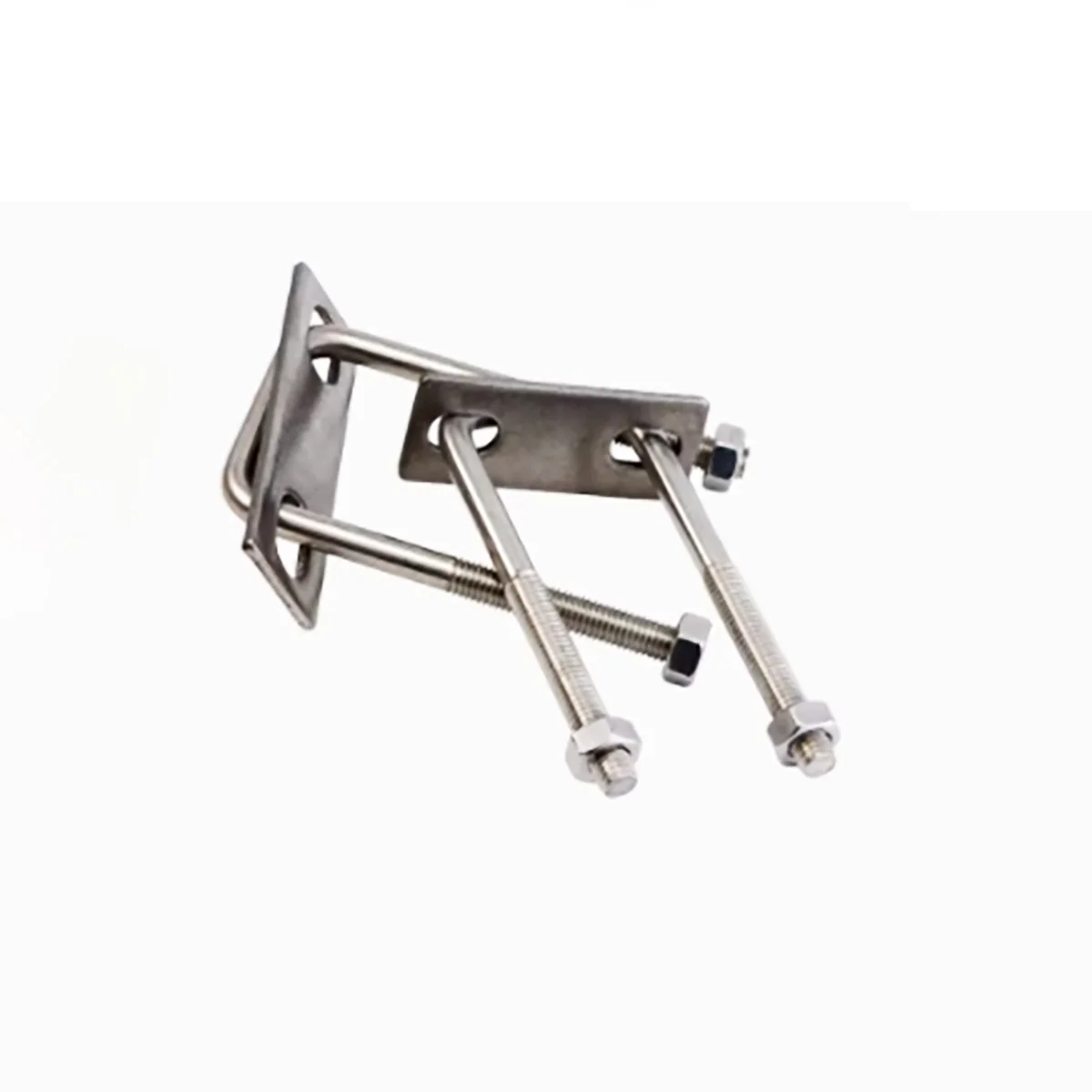 U-Shaped Parafuso Ângulo Direito Tubo Clamp, Aço Inoxidável 304