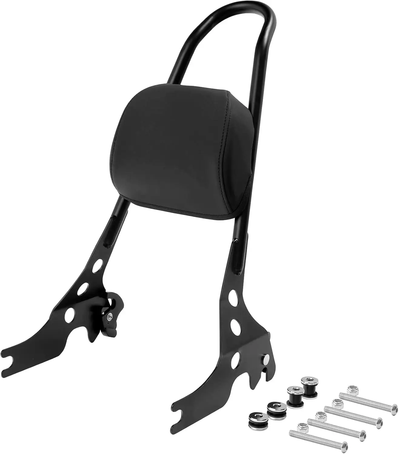 

Black Detachables Sissy Bar with Backrest Pad Fit for Harley Sportster XL1200 XL883 2004-2022