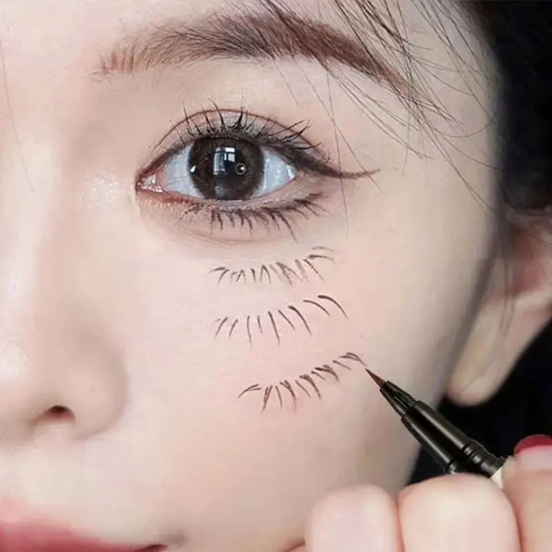 1 قطعة براون الكذب دودة القز الكحل السائل القلم مقاوم للماء عيون كبيرة ماكياج السلس التجفيف السريع النساء مستحضرات التجميل أدوات التجميل 3 ألوان