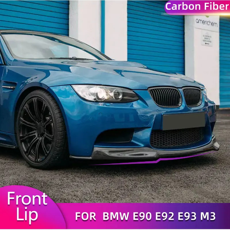 

Carbon Fiber Front Bumper Lip Spoiler for BMW E90 E92 E93 M3 Coupe 2008-2013 Car Racing Front Lip Chin Apron Guard Body Kit