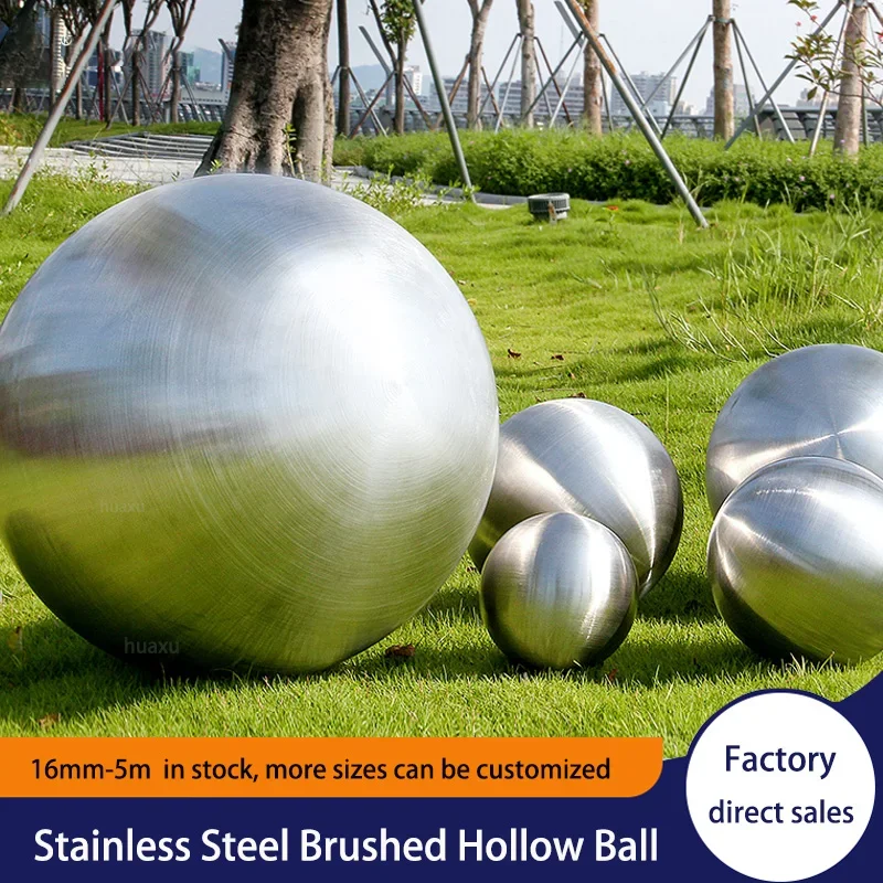 

Декоративные шары из матового металла из нержавеющей стали 304, матовая отделка, внутренний и наружный сад, диаметр 25–300 мм