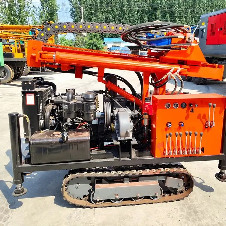 

Customized Diesel 200m Mobile Drilling Rig With Mud Pumps and Air Compressors Water Well Drilling Rig