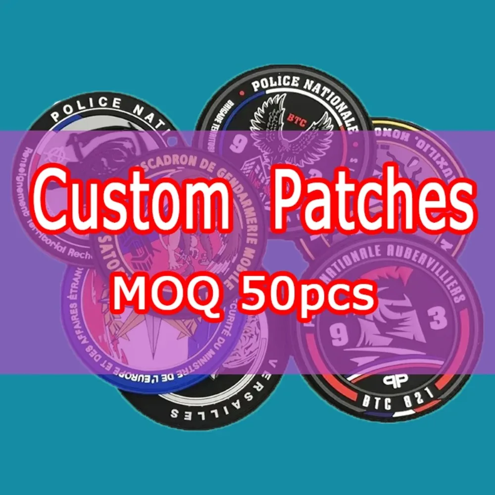 Toppe ricamate personalizzate per abbigliamento Zaino Logo fai da te Badge Applique Patch Etichetta ricamata personalizzata con il tuo design