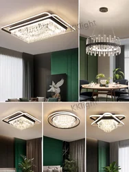 Modern Living room Crystal Ceiling Lamp Luxury LED Light Fixture 2023 New Design Restaurant Bedroom Decor Lamps Hanging Lighting