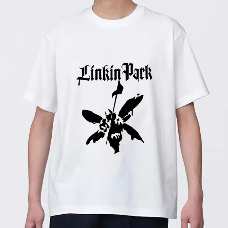 

Band L-Linkin Parks T Shirt Men Couple Combination Clothes Short Sleeve Collar Fashion woman Cotton