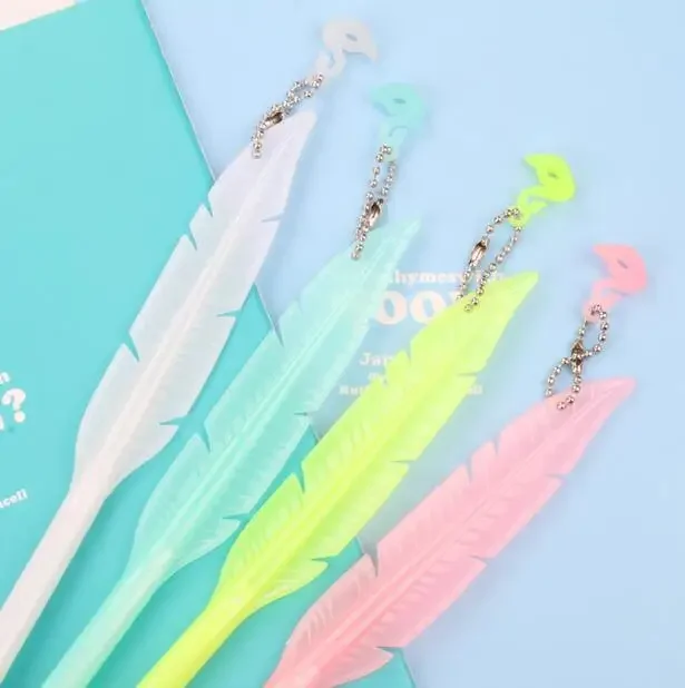 

50 шт. креативные канцелярские принадлежности с милыми желейными перьями для учащихся начальной школы, обучающие подарки, черные гелевые ручки