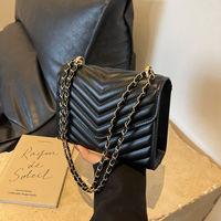 Women's One Shoulder Fashion Retro Small Square Bag Crossbody Handbag Minimalist Style Women's Chain Bag Suitable for Travel-zmt