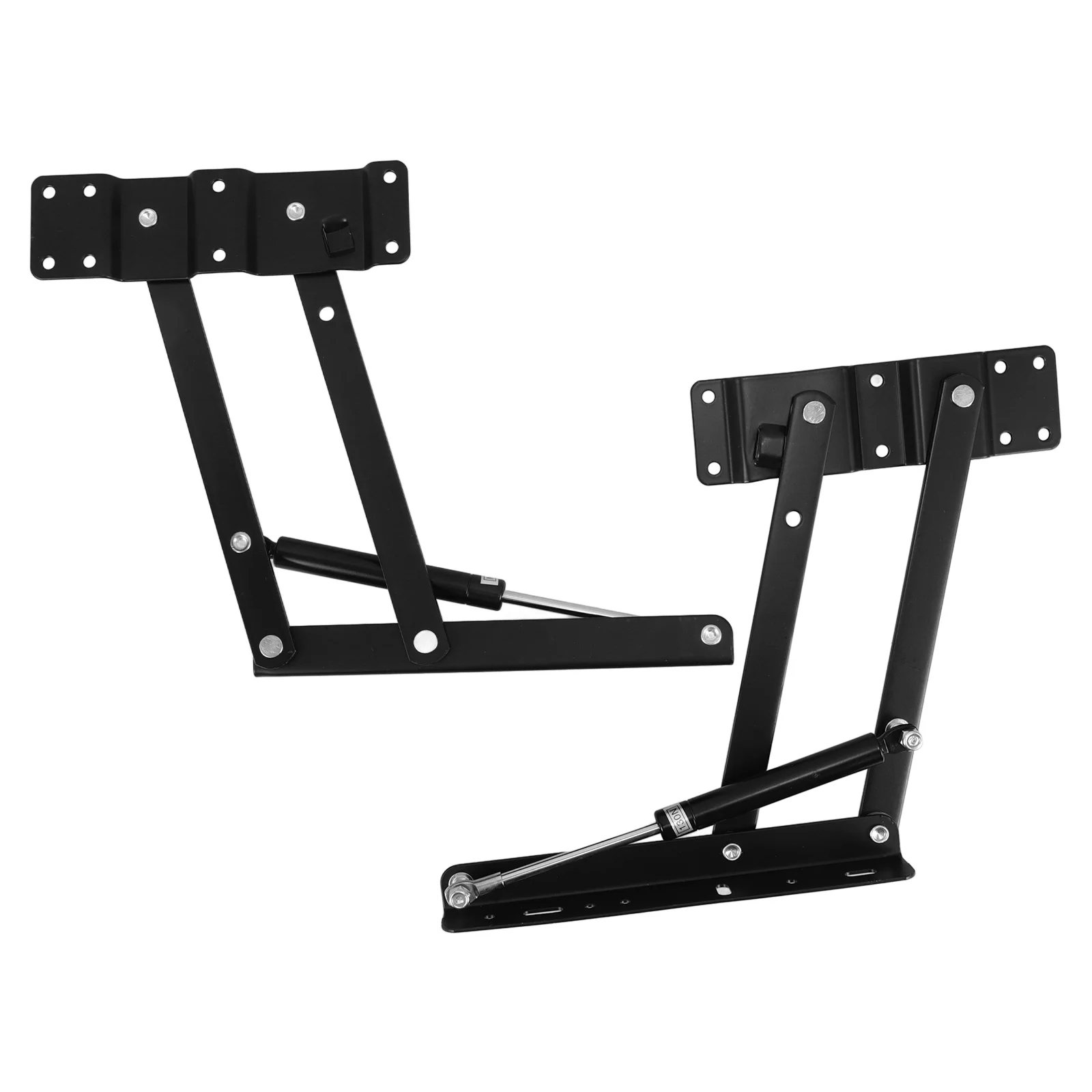 

2 Pcs Air Pressure Rod Coffee Table Stand Folding Bracket Hidden Hinges Spring Tea Lifting Locking
