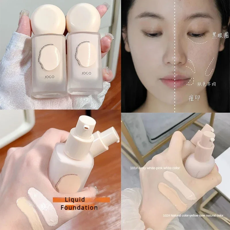 

Waterproof Liquid Foundation Makeup Lasting Concealer Cream High Coverage Foundation Oil Control Base Makeup Contour Concealer