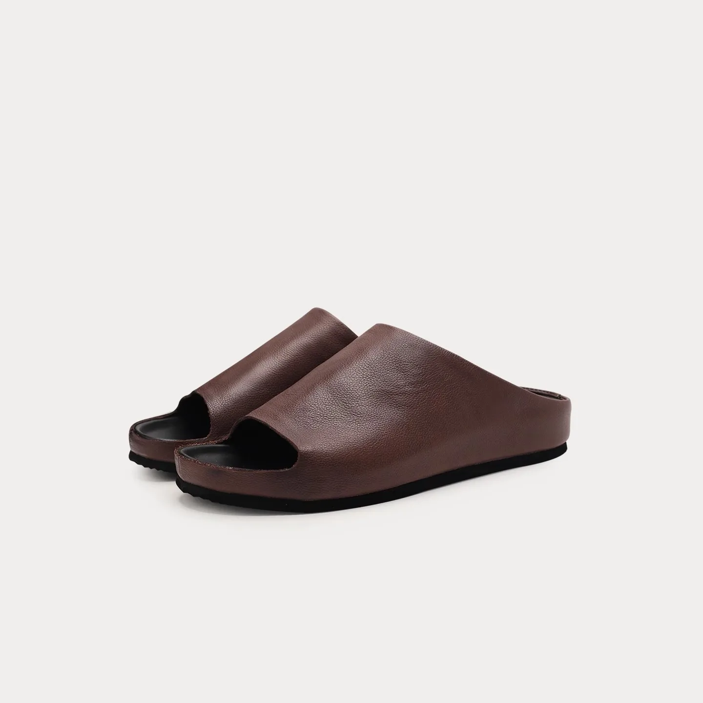 

Man Slippers Genuine Leather Casual Slides Basic Beach Outdoor Brand Men's Sandals Fashion Luxury Designer Shoes For Man Summer