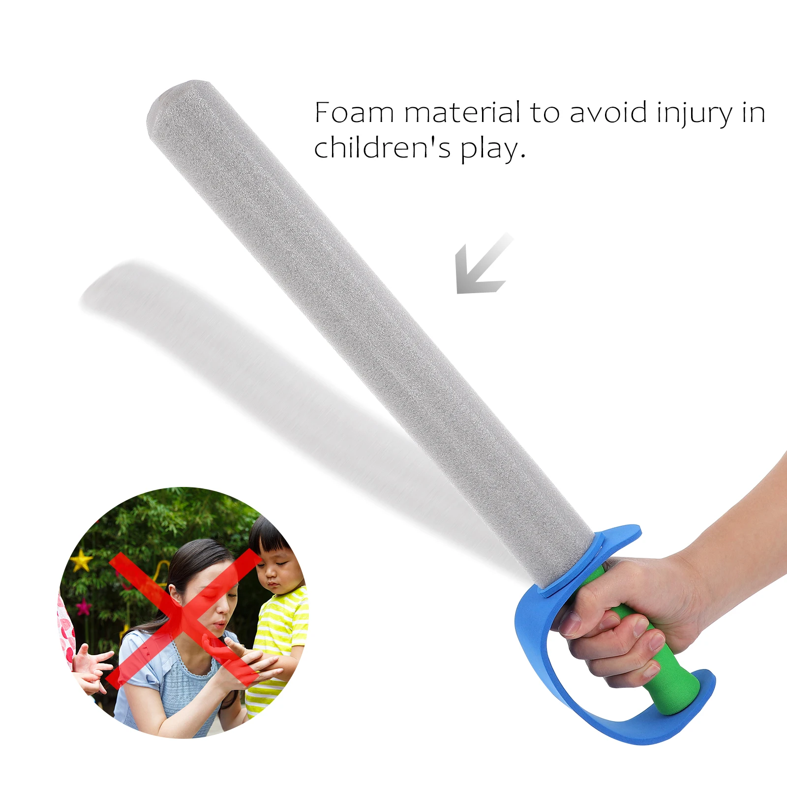 Foam Sword Safe Swords Toy Foam Kids Fencing Training Tool Children\'S Sword Sabre Toy Boy Pirate Knights Cosplay Prop Playthings