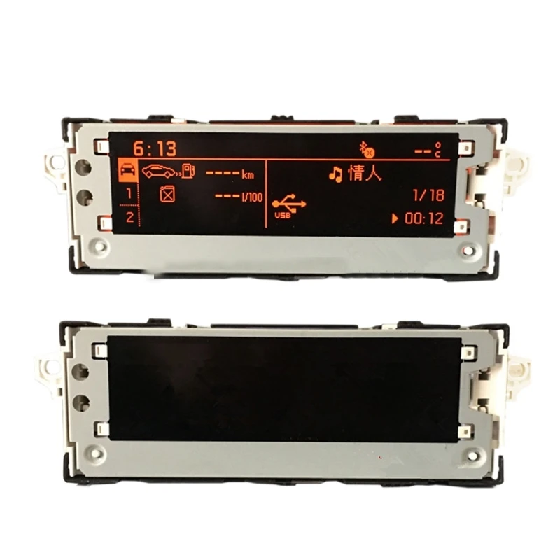 RED Screen Car USB Dual-Zone Air Bluetooth Display 12 Pin For Peugeot 307 407 408 Citroen C4 C5 Screen-A36P