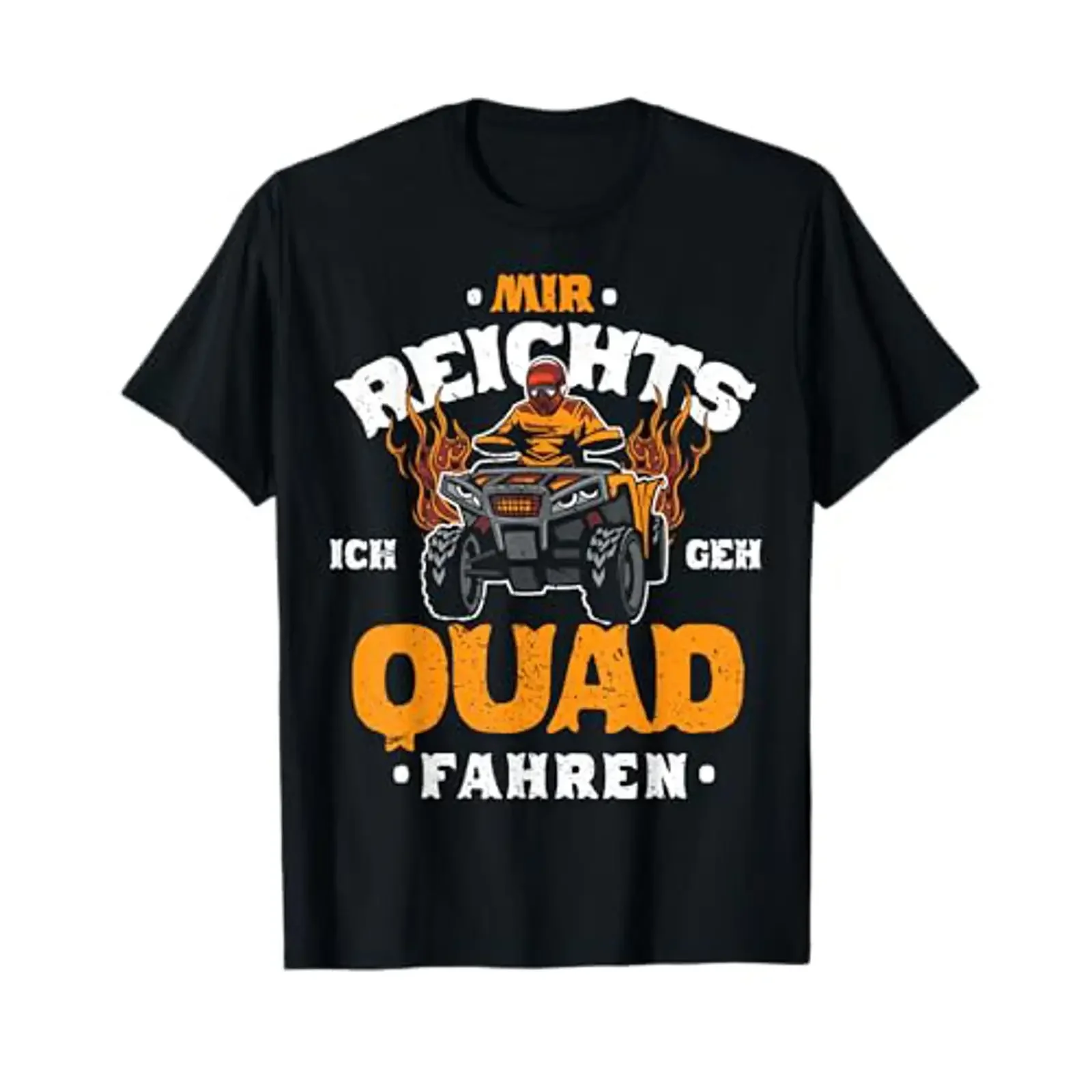 Mir Reichts Ich Geh Quad Fahren ATV 4x4 Bike Slogan T Shirt vintage Washed fashion Breathable streetwear Versatile Slightly