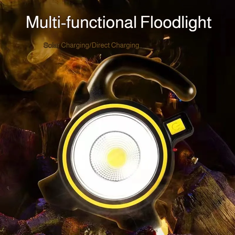 

Портативный аварийный фонарь для кемпинга на открытом воздухе с солнечной зарядкой и функцией выхода на выходной сигнал