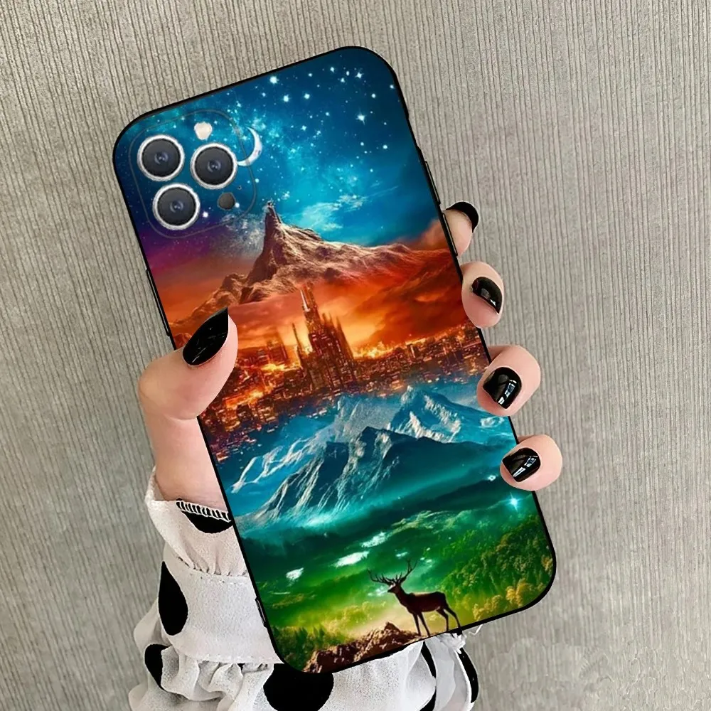 T-Throne Of Glass Phone Case For iPhone 15,14,13,12,11,Plus,Pro Max,XS,X,XR,SE,Mini,8,7 Soft Silicone Black Cover