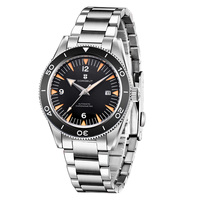 Luxury Corgeut Diver Watch Men 41MM NH35 Automatic Wristwatch 100M Waterproof Sapphire Clock Military Sport Watch Ceramics Bezel