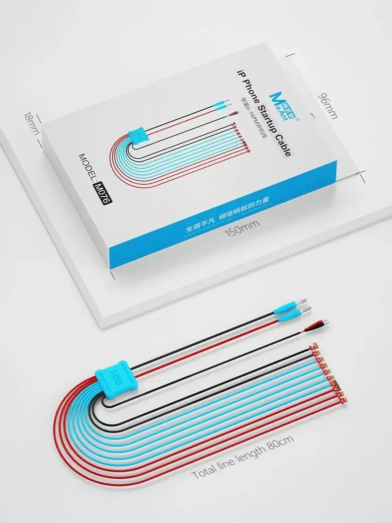 

MaAnt M076 Кабель загрузки питания для IPhone 6-16Pro Max Series Тест тока Активация материнской платы Ремонт Загрузочный кабель источника питания