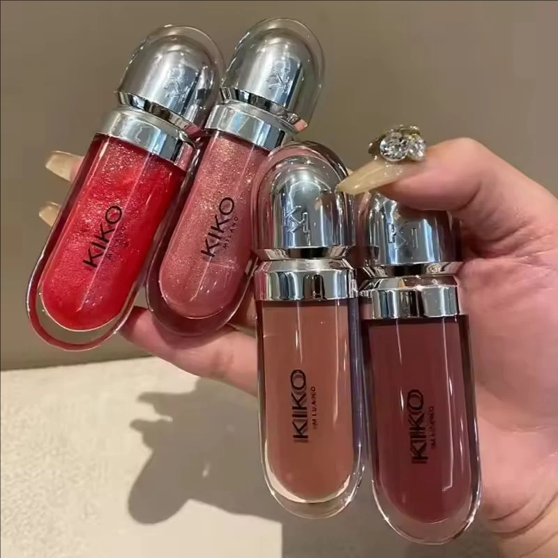 Nuevo Brillo Labial 3D Hydra de Kiko, Resistente al Agua, Humectante, con Brillo, Color Perla Malva, Delineador de Labios
