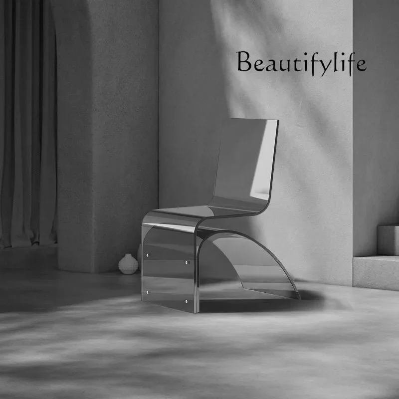 

JB Acrylic Crystal Chair Home Dining Makeup Chair Simple Transparent Chair Light Luxury High-end Creative Fashion