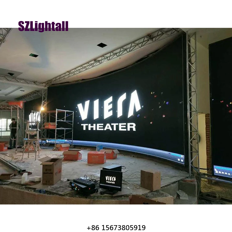 

High Quality HD Full Color Curved LED Screen P3.9 500x500mm LED Displays Screen