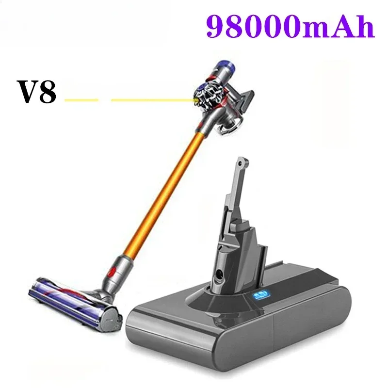 

Ds V8 21.6V 98000mAh Bateria de Substituição para Aspirador Portátil Absoluto Sem Cordão