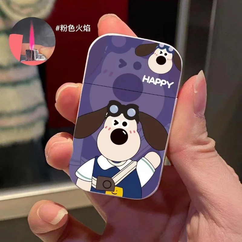 Snoopy animation peripheral creative cartoon cute puppy pattern windproof lighter fashionable and good-looking gift for boys