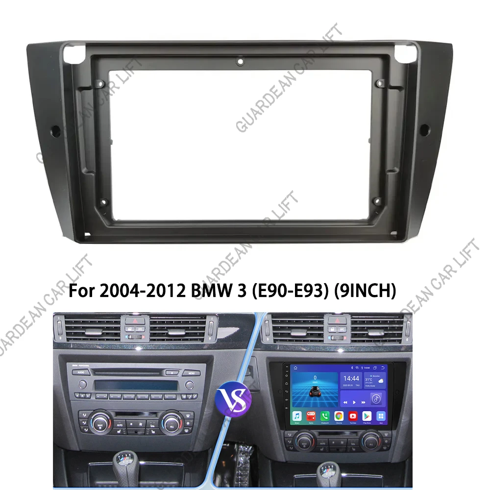 

For 2004-2012 BMW 3 (E90-E93) (9INCH) Car Radio Fascias Installation Dash Frame 2 Din Panel DVD Gps Mp5 Android Player Trim