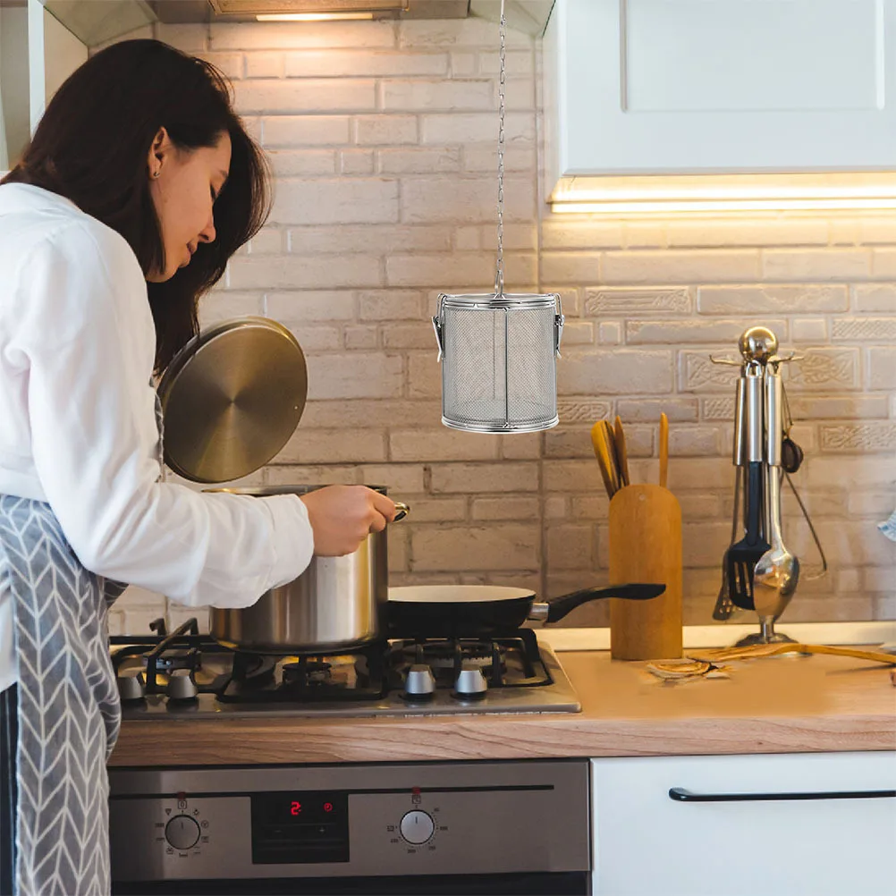 

Halu Lan Stainless Steel Spice Filter For Soup Brine Tea Cooking Pot Stew Strainer Mesh Ball Kitchen Tool Reusable