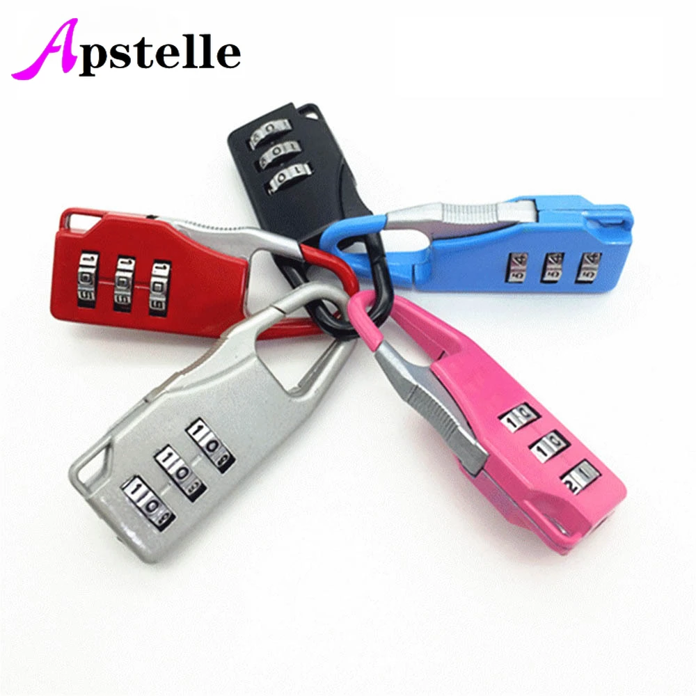 Apstelle Colorful Password Lock Zinc Alloy Security Lock Suitcase Luggage Coded Lock Cupboard Cabinet Locker Padlock
