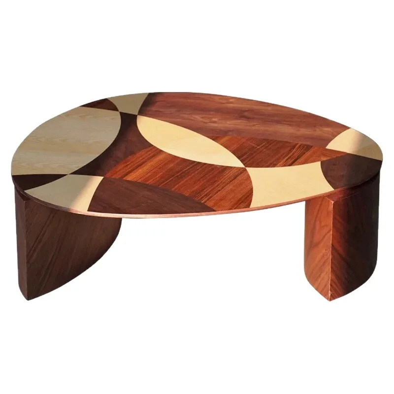 

New wabi sandy wind retractable combination creative coffee table retro art high sense