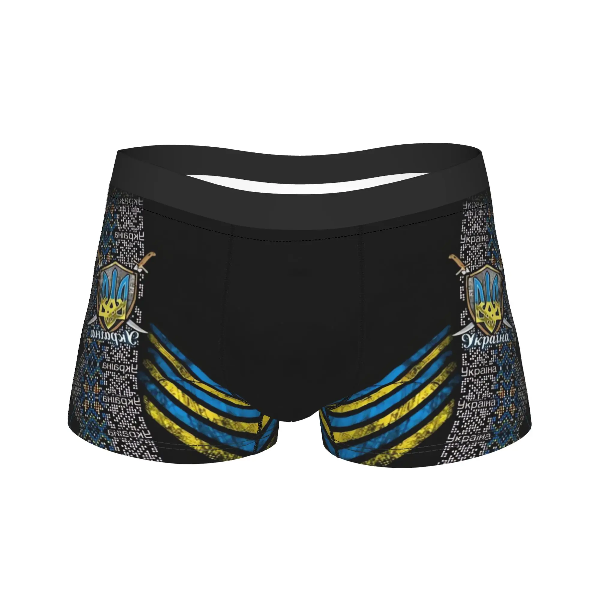 

Ukraine Presidential Flag Underwear Printing Boxershorts Hot Sale Men Panties Breathable Shorts Briefs Birthday Gift