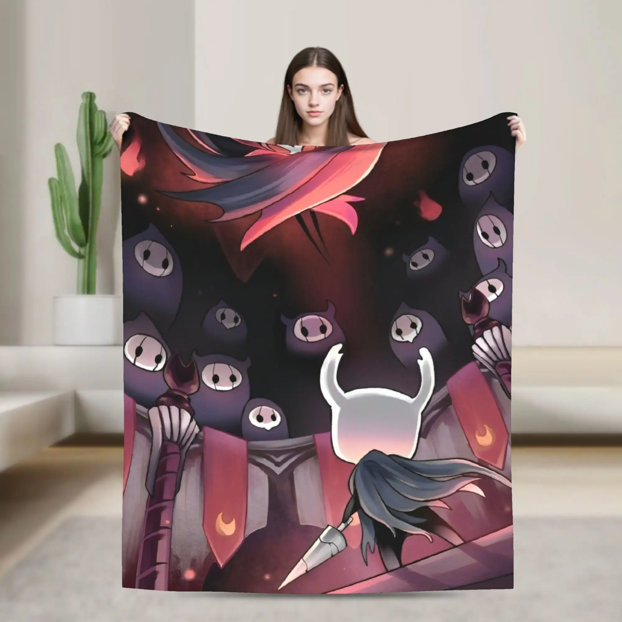 Hollows Knights  Indie Games Blanket Action Adventure Flannel Throw Blankets Summer Air Conditioning Printed Soft Warm Bedsprea,
