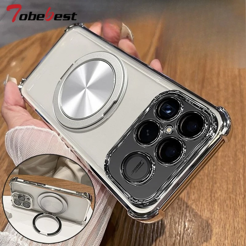 360 Grad drehbare magnetische Halterung, stoßfeste Beschichtungshülle für Xiaomi Poco F8 Pro Ultra Cover