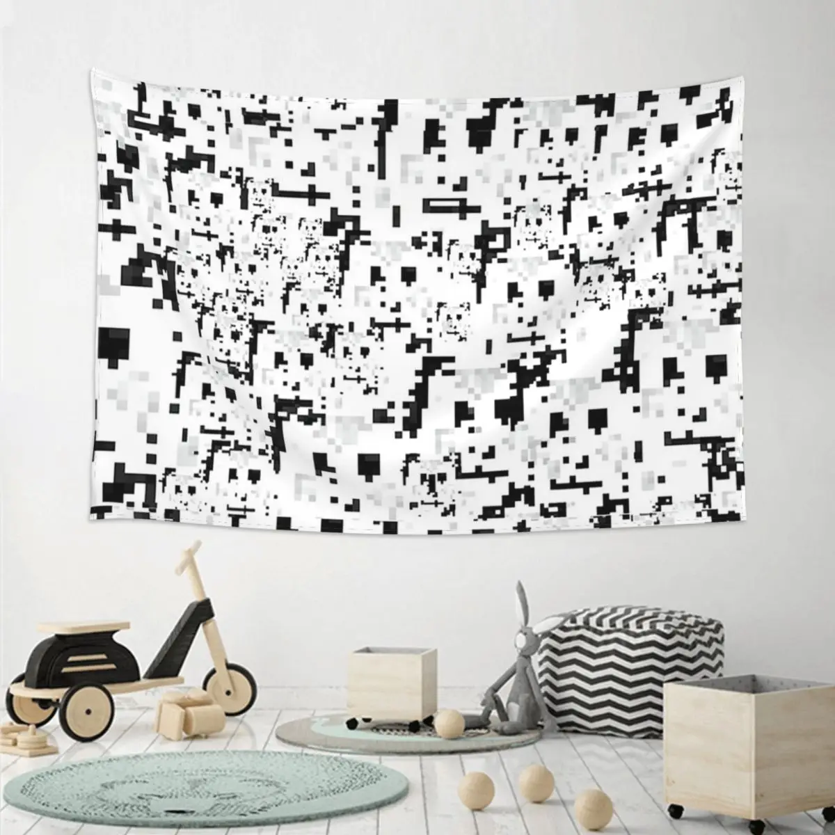 Anti Facial Recognition Tapestry Art Wall Hanging Aesthetic Home Decor Tapestries for Living Room Bedroom Dorm Room