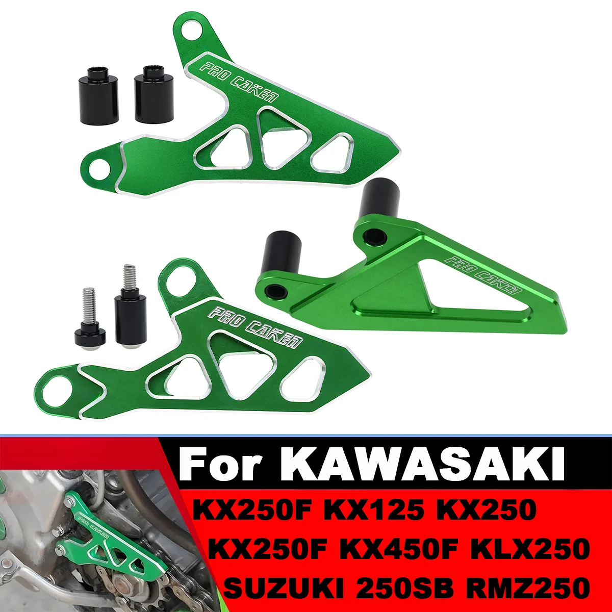 

For Kawasaki Motorcycle CNC Front Sprocket Cover Chain Protector Guard KX125 250 250F 450F D-TRACKER For Suzuki 250SB RMZ 250