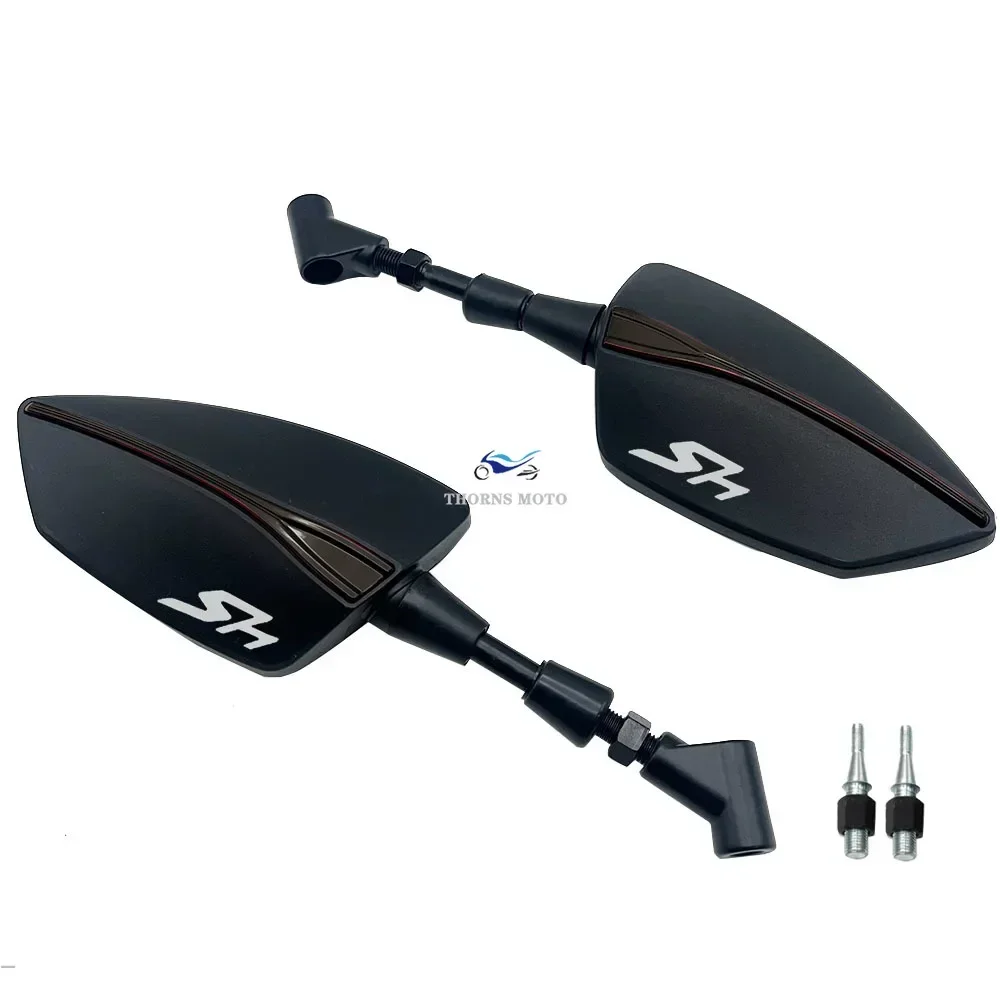 For HONDA SH125 SH150 SH125i SH300 SH300i SH150i 125 SH 300 300i Motorcycle Adjustabale Side Rearview Mirrors Universal Rearview