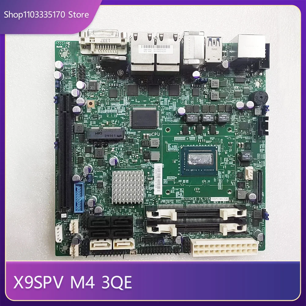 For SUPERMICRO X9SPV M4 3QE industrial control motherboard 4 Gigabit network interface