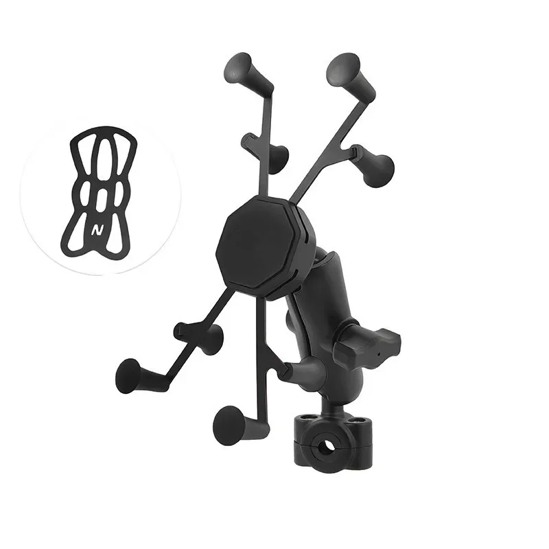 1インチのボールとトルクを備えたタブレットホルダー,7〜8インチのタブレット用のミディアムレールベース,iPad,RAMマウント,ラウンドレール用のXグリップ互換