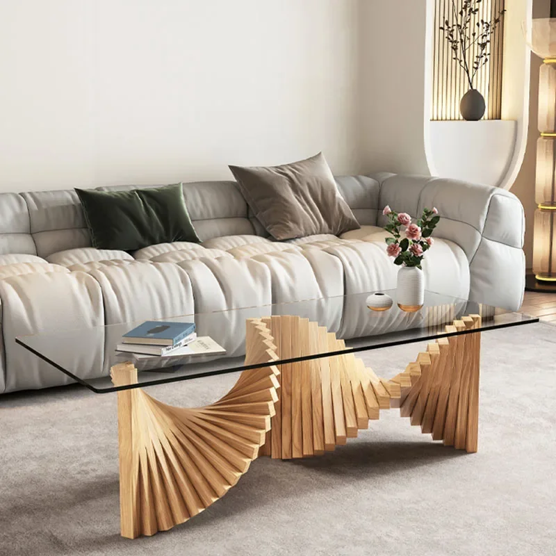 QueMesas-Table basse centrale de luxe, Designer esthétique moderne, Simple, Transparent, Unique, Meubles de maison