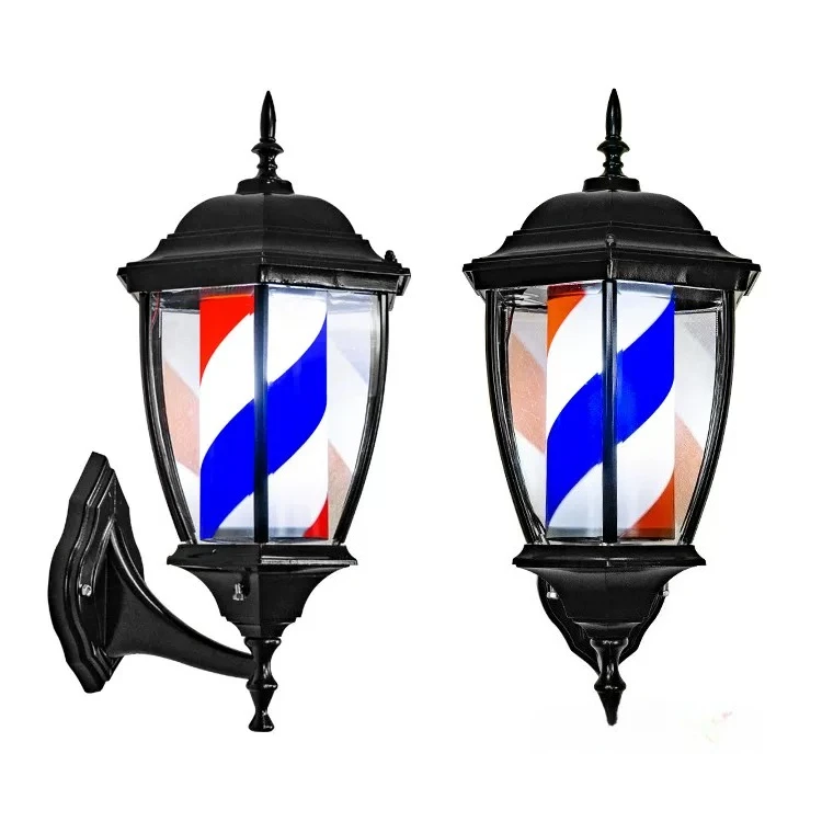 Hair salon light box, beauty salon turn light, haircut, lamp wall lamp, glass lamp, bronze Roman wall lamp, retro.